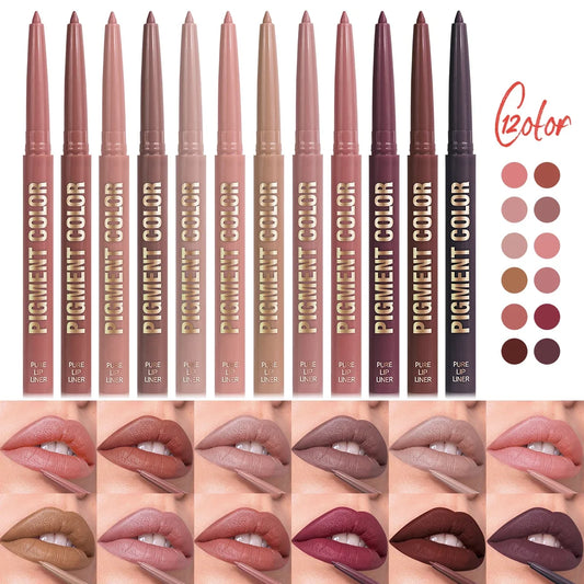 1PC Matte Lip Liner - Long-lasting, Waterproof, Easy To Glide, Moisturizing Formula for All Skin Types, Multi-color Selection