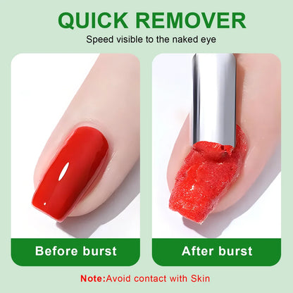 3pcs Set Gel Nail Polish Remover,Quickly & Easily Removes Uv Gel Polishes Within 2-3 Minutes,No Need To Soak Or Wrap Nails