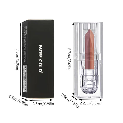 Orange Lipstick Lip Glaze Silky Smooth Matte Lip Gloss Carrot Bright Color Lasting Lip Stick Sexy Women Cosmetics Makeup Product