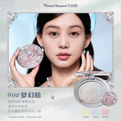 Flower Knows Little Angel Embossed Highlighter Natural brightening water light three-dimensional contour powder