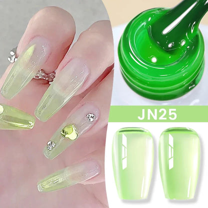 BORN PRETTY 83 Colors 10ml Jelly Nude Gel Nail Polish Autumn Amber Semi Transparent Manicure Soak off UV LED Nails Gel Varnish