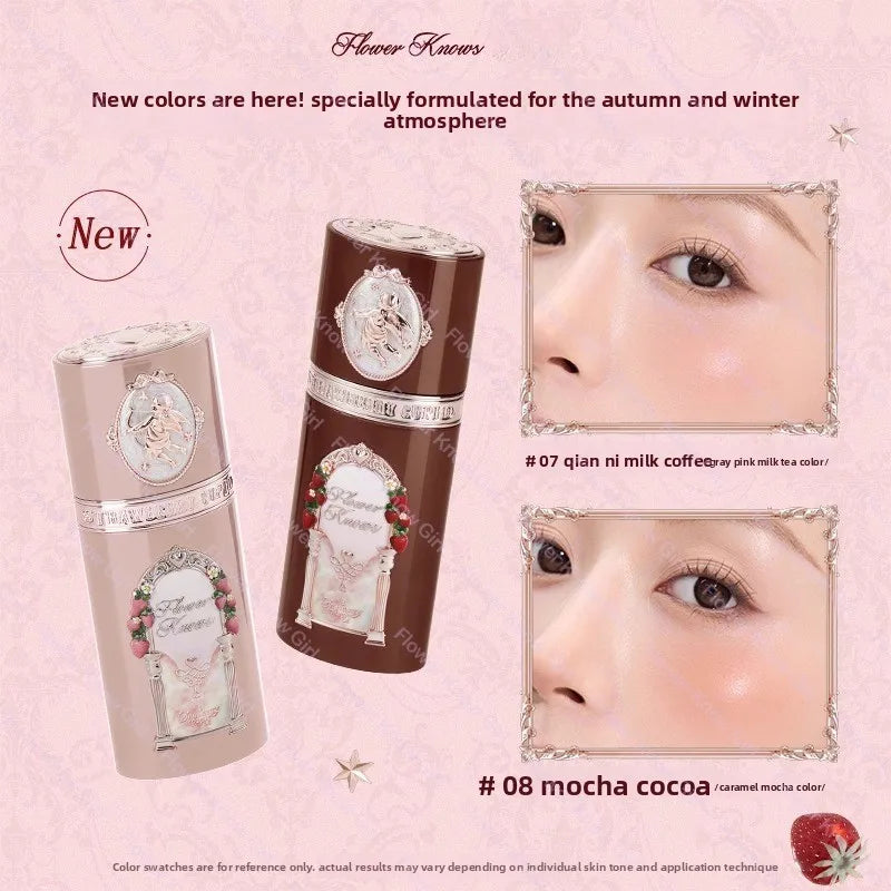 Flower Knows Strawberry Cupid Collection Liquid Blush 7g Silky Cream Skin Effect Lightweight adhesive skin-like finish Makeup