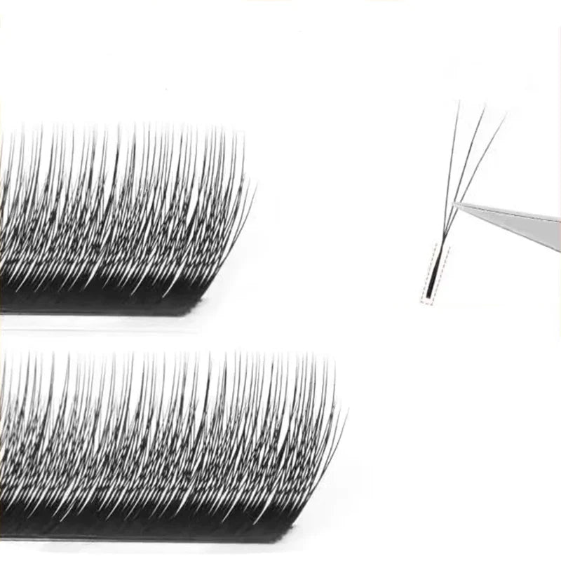 MARIA 3D Narrow W Shape Eyelashes Hand Premium lashes Soft Light Natural Lashes Extension Supplies Makeup Mesh Net Cross Lash
