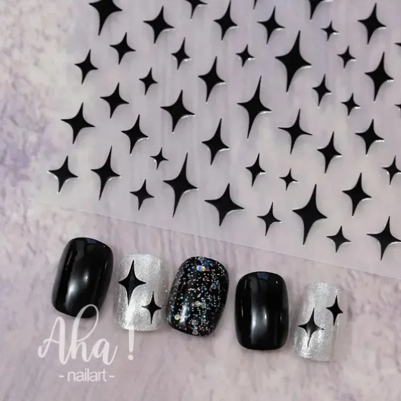 3D Small Bow Ribbon Bowknot Y2K Nail Sticker MIni Kawaii Japanese Adhesive Decals Nail Art Manicure Decorations DIY