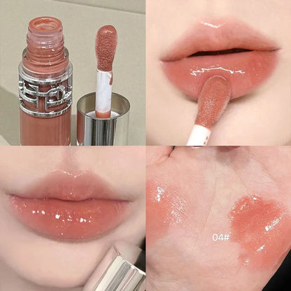 Transparent Moisturizing Lip Gloss Hydrating Drying Lips Mirror Lipstick Makeup Crystal Lip Oil Mirror Lip Glaze Tinted Plumper