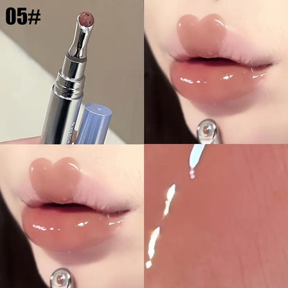 Mingli Lip Gloss, Long-Lasting Moisturizing Lip Gloss, Lip Care Cosmetics, Spring and Summer Atmosphere, Suitable for All Skin, Valentine's Day Gift, Birthday Gift Herorange