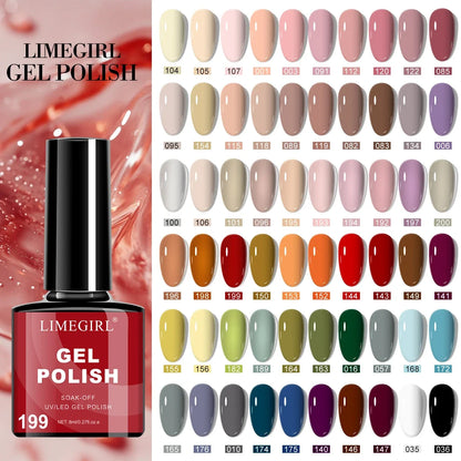 18PCS Gel Nail Polish 8ML Glitter Art Gel Kit with UV Light & Base Top Coat Nail Art Stickers Manicure Salon/Home Tools Supplies