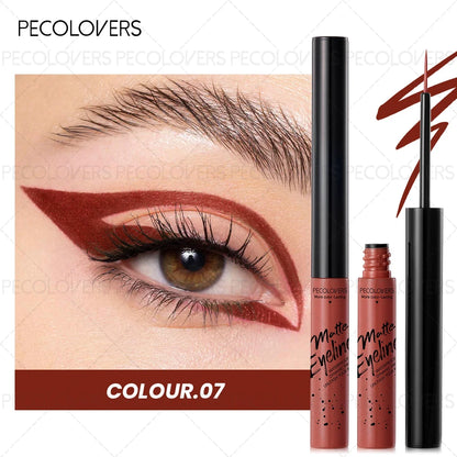 1PC Matte Color Eyeliner Pen Liquid, Durable, Easy to Color, Fast Drying, Smooth, Not Easy to Take Off Makeup