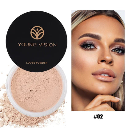 Matte Loose Powder Waterproof Oil-control Translucent Brightening Face Full Coverage Face Makeup Setting Finish Powder Cosmetics