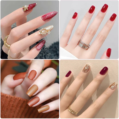 LNWPYH Gel Nail Polish Set Nail Gel Kit 26 Color Semi Permanent UV Led Gel Varnish Soak Off Nail Lacquers Base Coat Top Coat Kit
