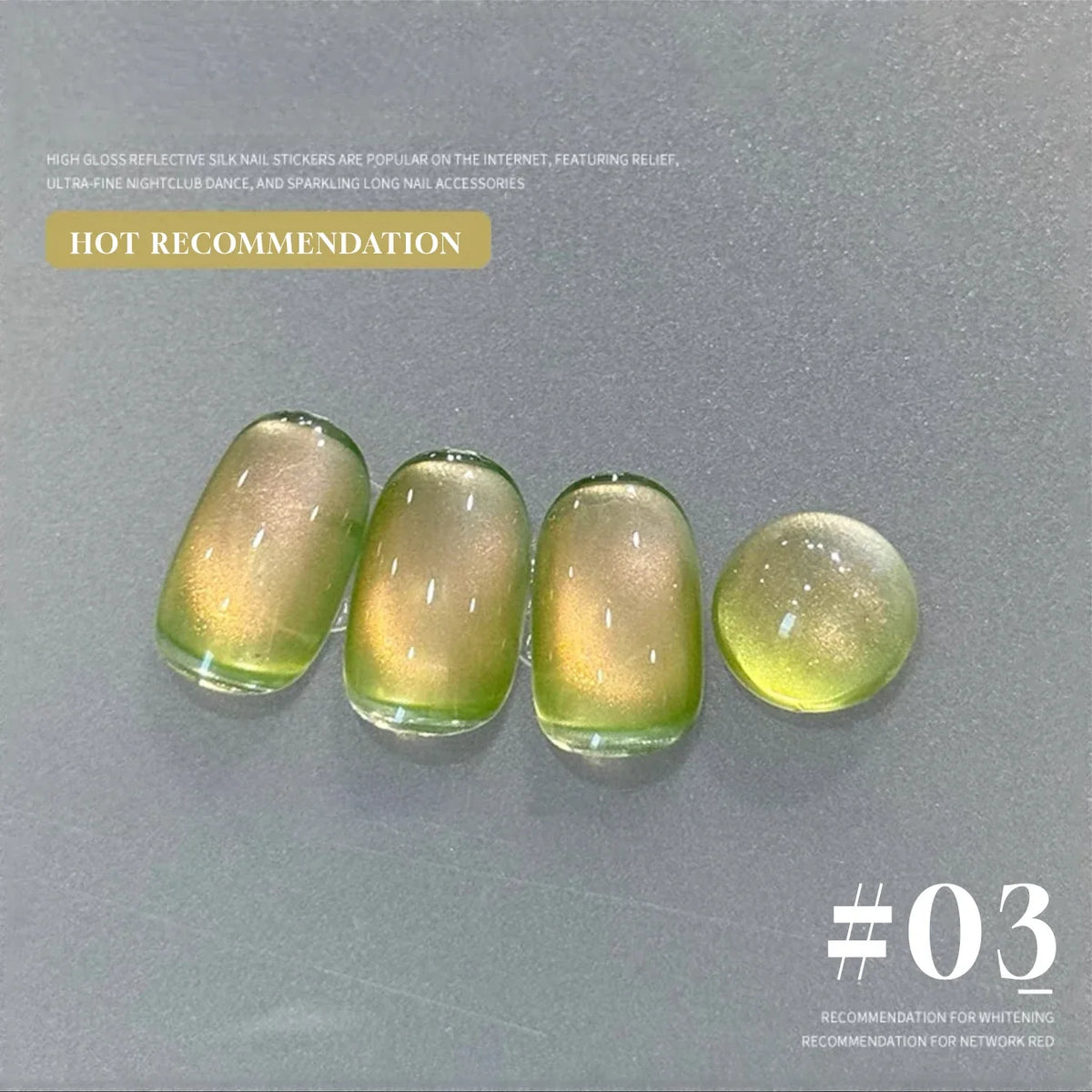 MIANEL 12ML Emperor Green Cat Eye Gel Nail Polish Whitenning Nails Green Nails Suitable For Nail Salons Nail Supplies  1-21pcs