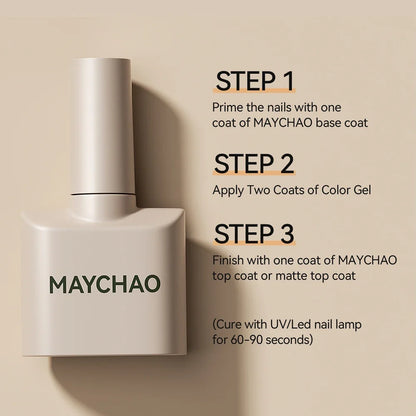 MAYCHAORomantic Galaxy Cat Eye Gel Nail Polish With Magnet Soak off UV Holographic Magnetic Rainbow Gel Polish for Nail Manicure