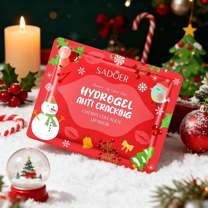 Gel Collagen Lip Mask Crystal Lip Pads For Moisturizing, Anti-Wrinkle, Firms & Hydrates Lips remove lip lines For Christmas