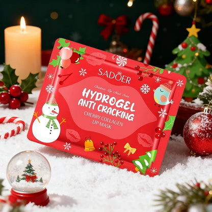 Gel Collagen Lip Mask Crystal Lip Pads For Moisturizing, Anti-Wrinkle, Firms & Hydrates Lips remove lip lines For Christmas