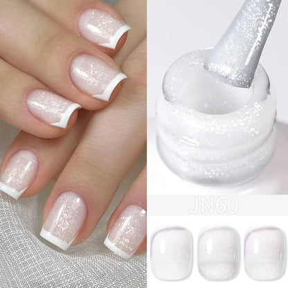 BORN PRETTY 10ml Blood Red Jelly Gel Nail Polish Halloween Nails Art Gel Polish Sheer Translucent Nail Gel for Winter Manicure
