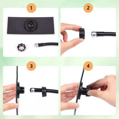 Flexible Clip-on Mirror 360° Rotation Cosmetic Mirror for Grafting Eyelash Extension Lash Lifting Magnify Mirrors Makeup Tools