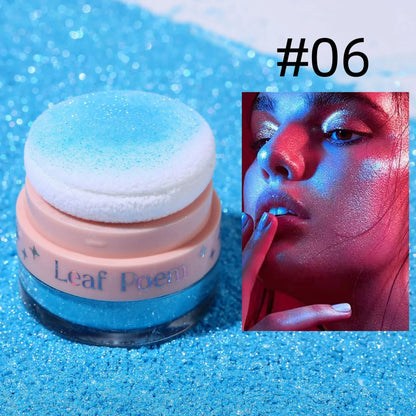 1PC Pearlescent Glitter, Fine Powder, Suitable for Hair/body/face, Highlight Powder, Blush Powder, Suitable for Music Festival