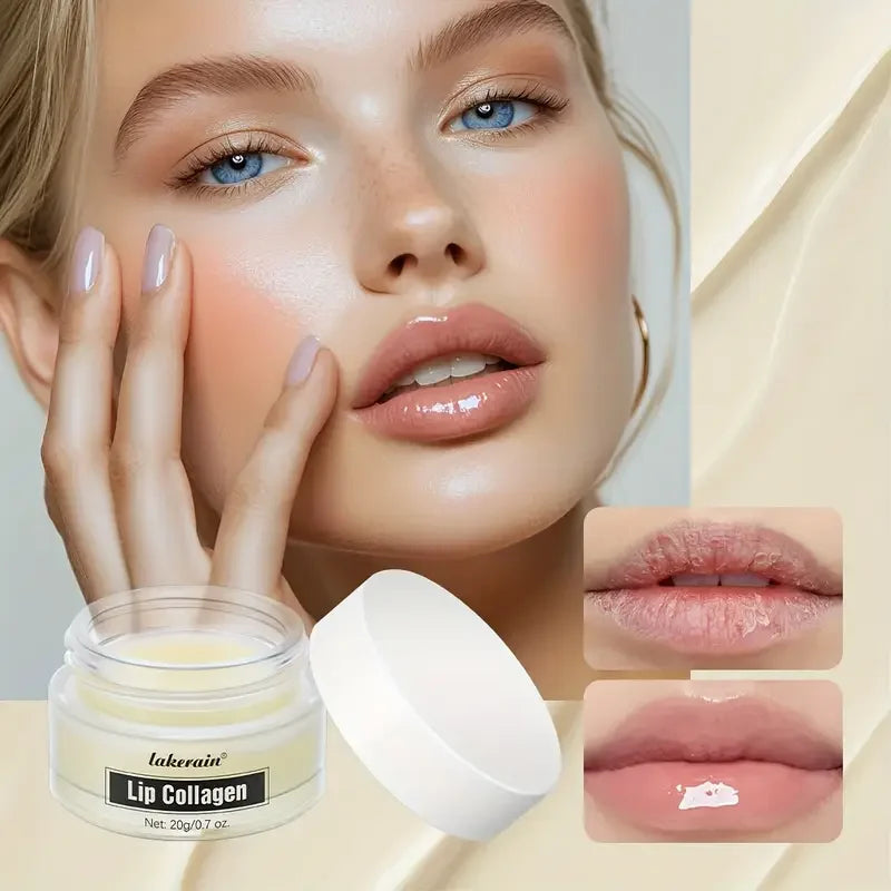 Collagen Lip Mask,Autumn and Winter Lip Moisturizing, Deep Moisturizing Overnight Lip Balm Lip Plumper for Dry Repair Lip Care