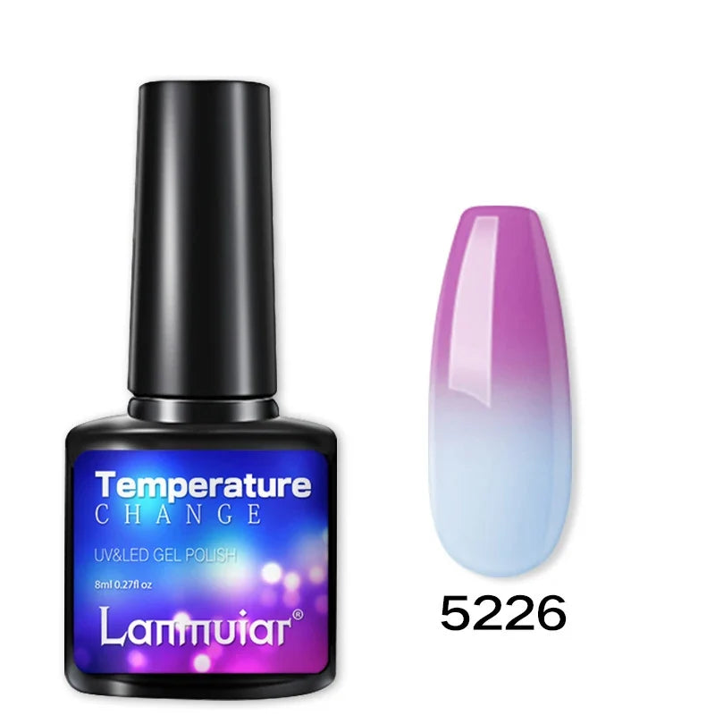 Temperature Color Changing Thermal Nail Polish Fast Drying Water-based Gradient Nail Varnish Manicure Supplies Nail Art