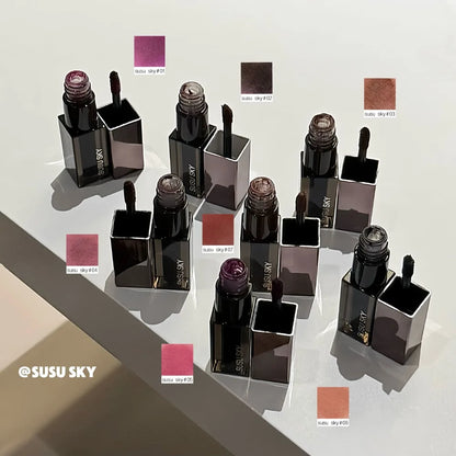 Gothic Gray Purple Lipstick Velvet Matte Punk Black Brown Lipgloss Long Lasting Lip Mousse Waterproof Makeup Non-stick Lips Tint