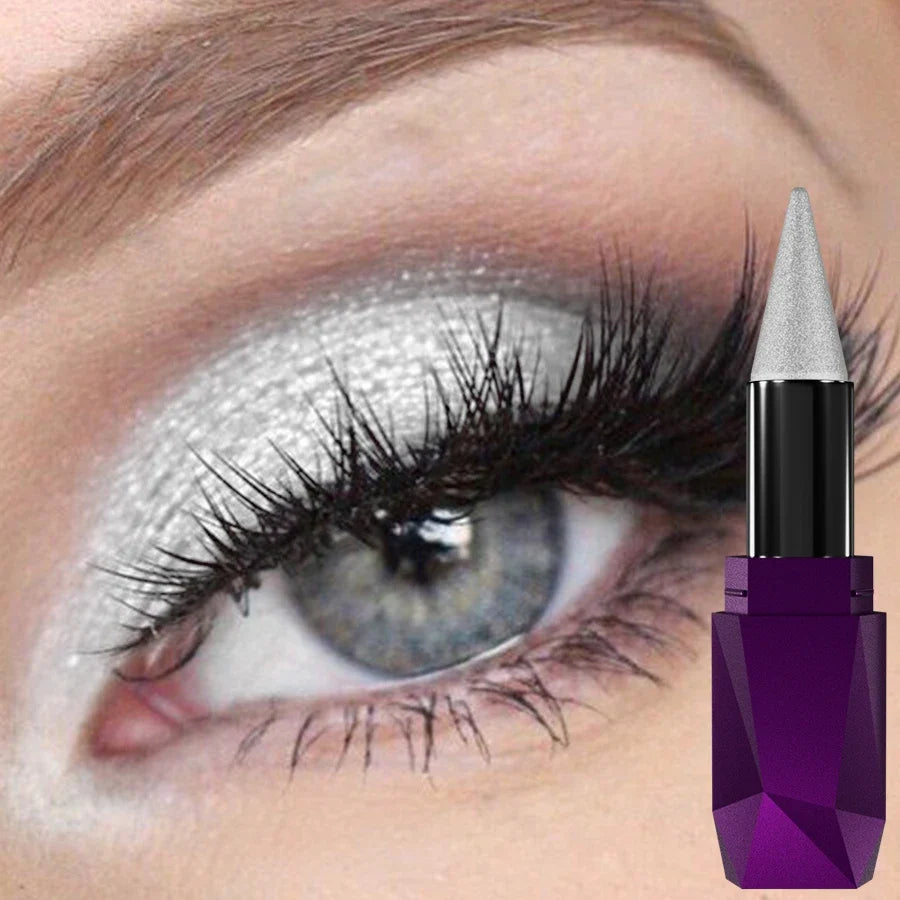 25 color 1PC Pearl  eyeshadow stick waterproof long lasting glitter&matte color eye shadow makeup face highlight cosmetics gifts