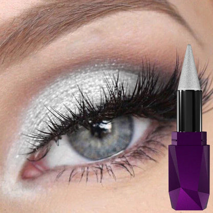25 color 1PC Pearl  eyeshadow stick waterproof long lasting glitter&matte color eye shadow makeup face highlight cosmetics gifts
