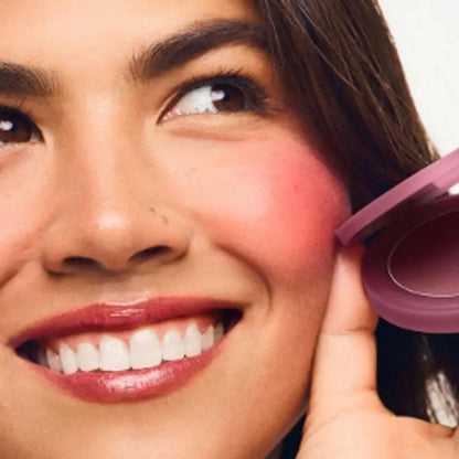 Multicolor Powder Blusher Cream - Long Lasting Natural Cheek Tint Lightweight Blendable Face Makeup Cosmetic Accessory