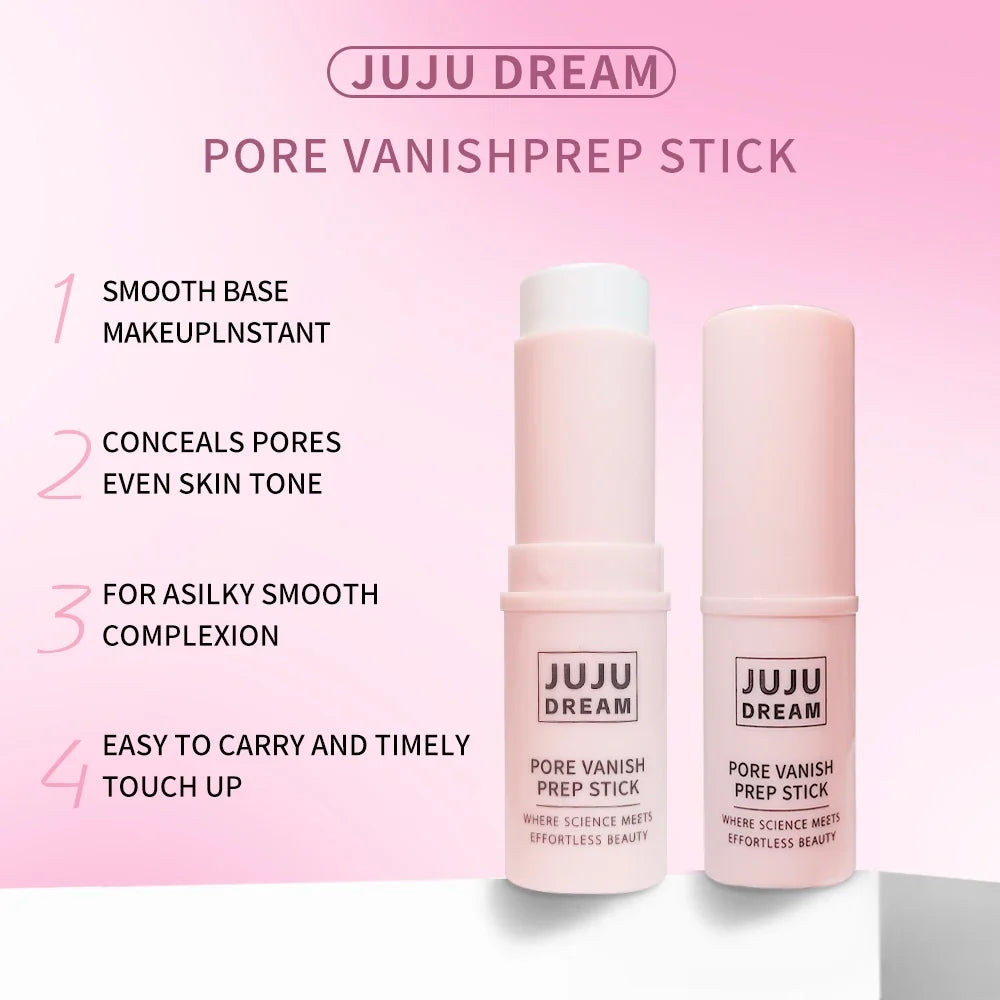 JUJU DREAM Pore Vanish Prep Stick - Pore Minimizing Primer Stick, Oil Control Face Base for Smooth Makeup