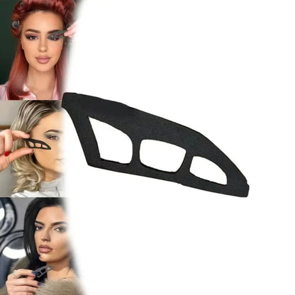 Hypoallergenic Oval Eyeshadow Stencil Tool for Beginners  with ABS Plastic Handle, Perfect for Smoky Eye Makeup Looks