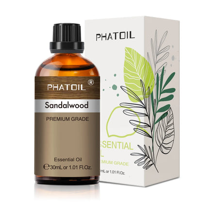 PHATOIL 1PCS Aromatherapy Essential Oil 30ml Lemon Eucalyptus Lavender Bergamot Jasmine Juniper Rose Vanilla Aroma Essential Oil