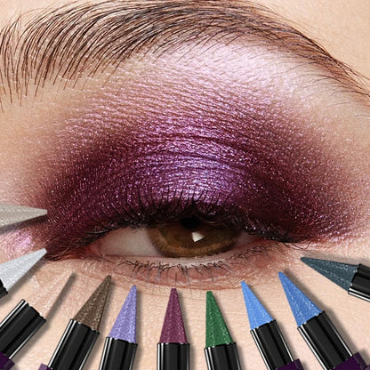 25 color 1PC Pearl  eyeshadow stick waterproof long lasting glitter&matte color eye shadow makeup face highlight cosmetics gifts