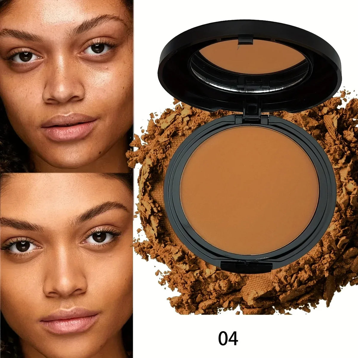 Romantic Flower Universal Contour Palette | Sweat-Resistant Matte Powder, Buildable Highlight & Shadow Kit