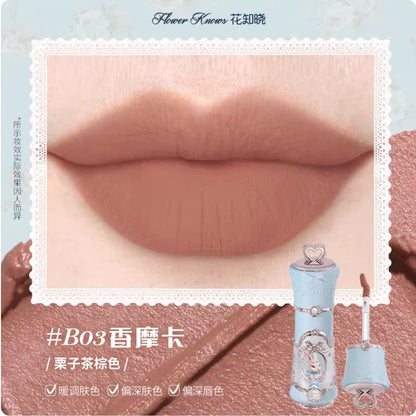 Flower Knows Bunny Garden Cloud Lip Cream Makeup Matte Lipstick Heart Love Cosmetics Cute