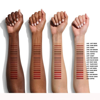 6pcs Face Secret Lip Liner Pencil Set,Ultra-Fine,Smooth Long Lasting Waterproof Matte Velvet,Brown Mixed Color