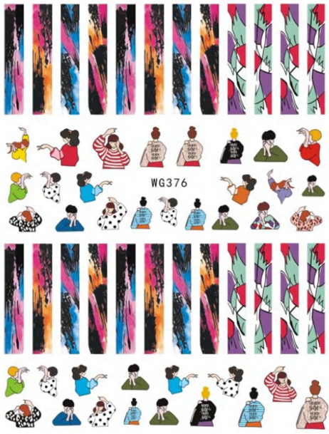 NAIL ART STICKER - 376