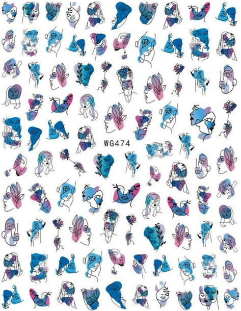 NAIL ART STICKER - 474