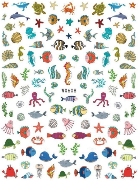 PEGATINA PARA UÑAS - 608