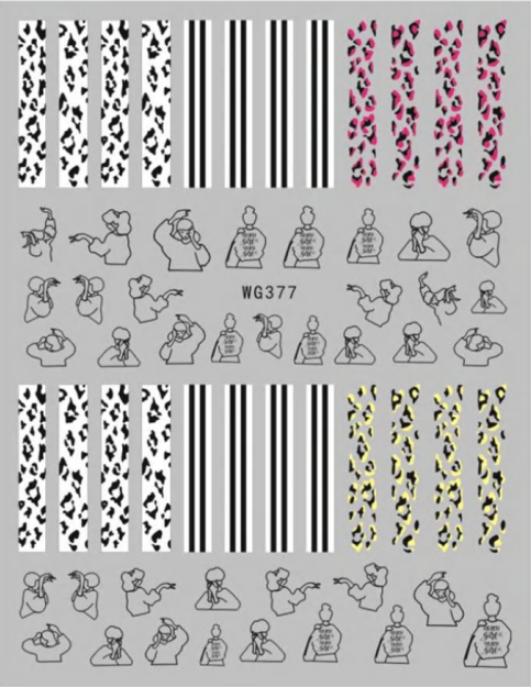 NAIL ART STICKER - 377