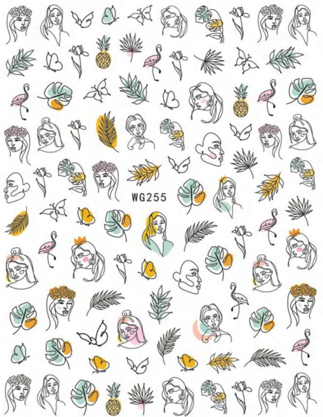 NAIL ART STICKER - 255