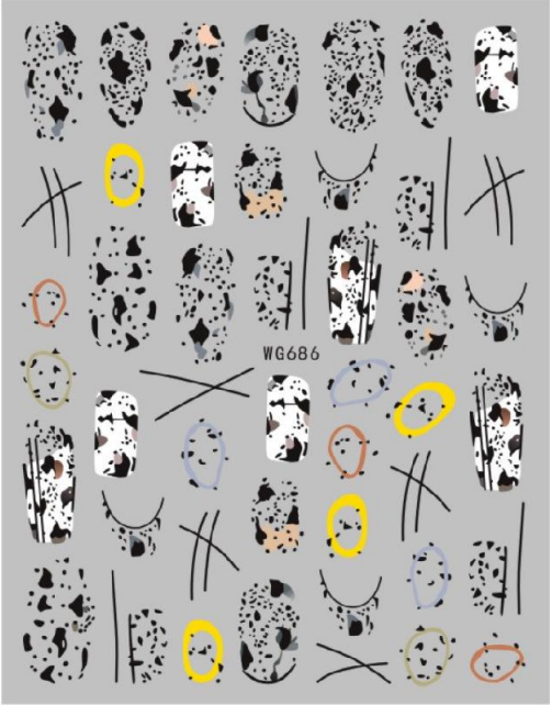NAIL ART STICKER - 686