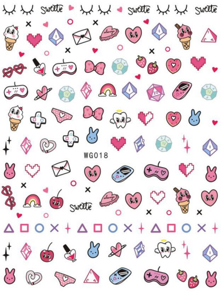 NAIL ART STICKER - 018