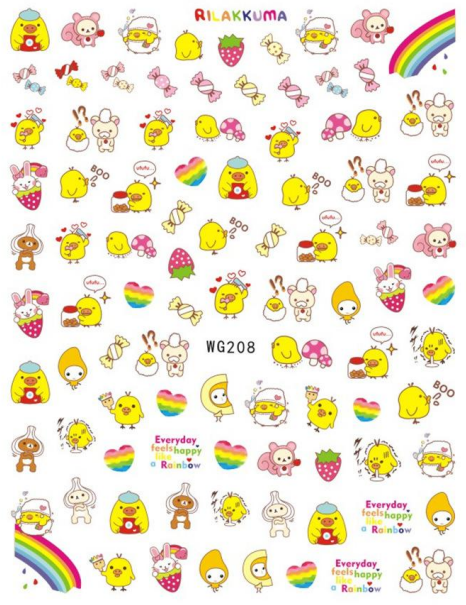 NAIL ART STICKER - 208