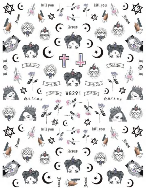 NAIL ART STICKER - 291