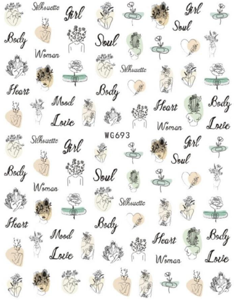 NAIL ART STICKER - 693