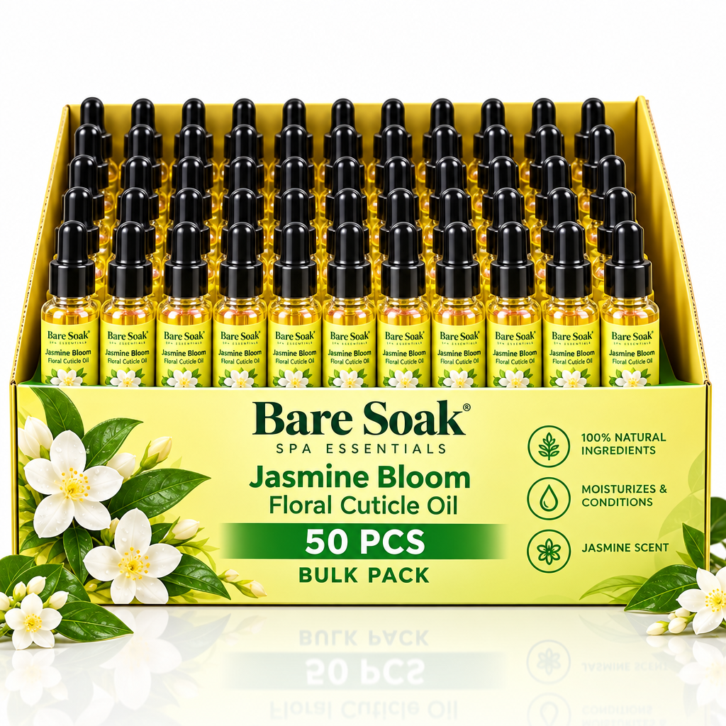 BARE SOAK CUTICLE OIL 2OZ. - JASMINE BLOOM