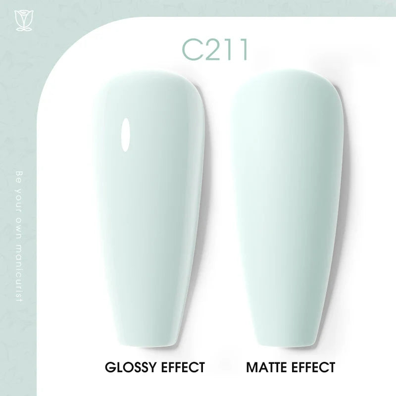 ROSALIND 7ml/15ml Summer Green Gel Nail Polish Semi Permanent Nail Art Manicure Soak Off Top Base Matt Hybrid Varnishes UV Gel