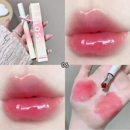 Kakashow Mirror Watery Lip Gloss - Moisturizing Jelly Lip Tint