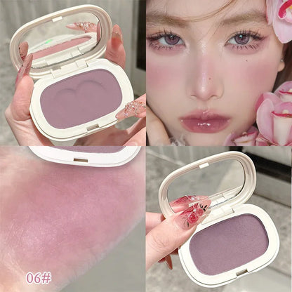 Phantom Bear Single-Color Blush Cream — Mochi Texture, Powder-Free Formula, Low-Saturation, Long-Lasting Natural Matte Finish