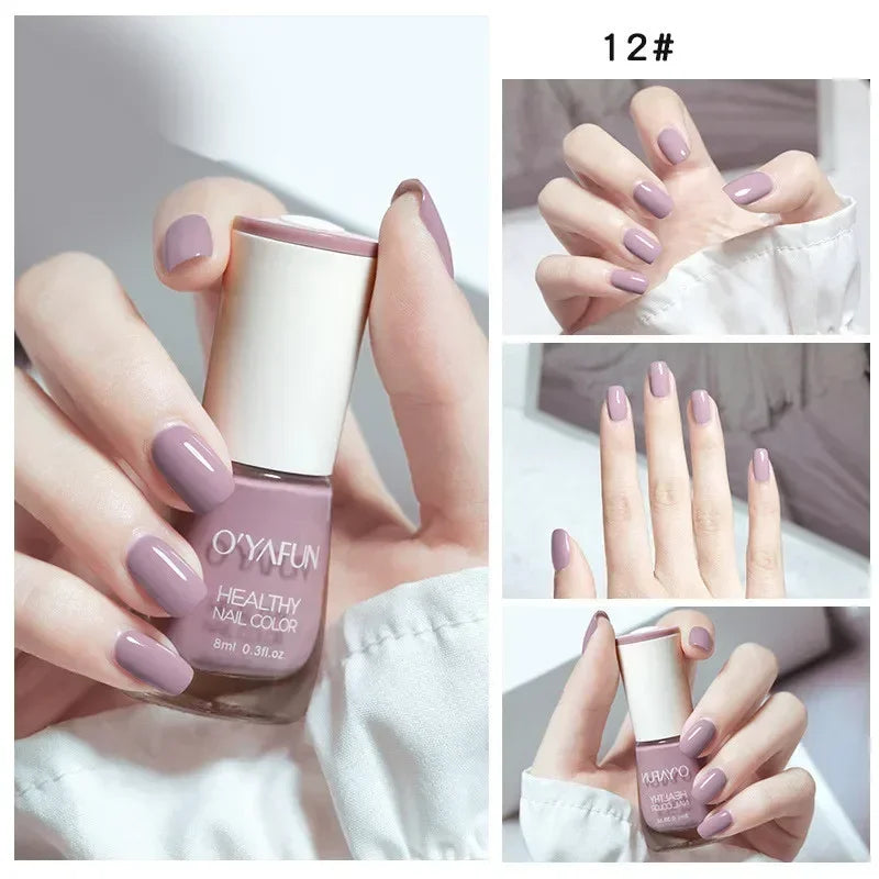 40 Colors Autumn Brown Colors Series Gel Varnish Water Based Nail Polish  Water Based No Baking Quick Dry Peel Off Nail Varnish