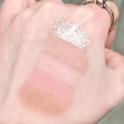 16 Colors Matte Eyeshadow New Square Eyeshadow Palette Matte Pearl Sequins Blush Eyeshadow Brighten Complexion